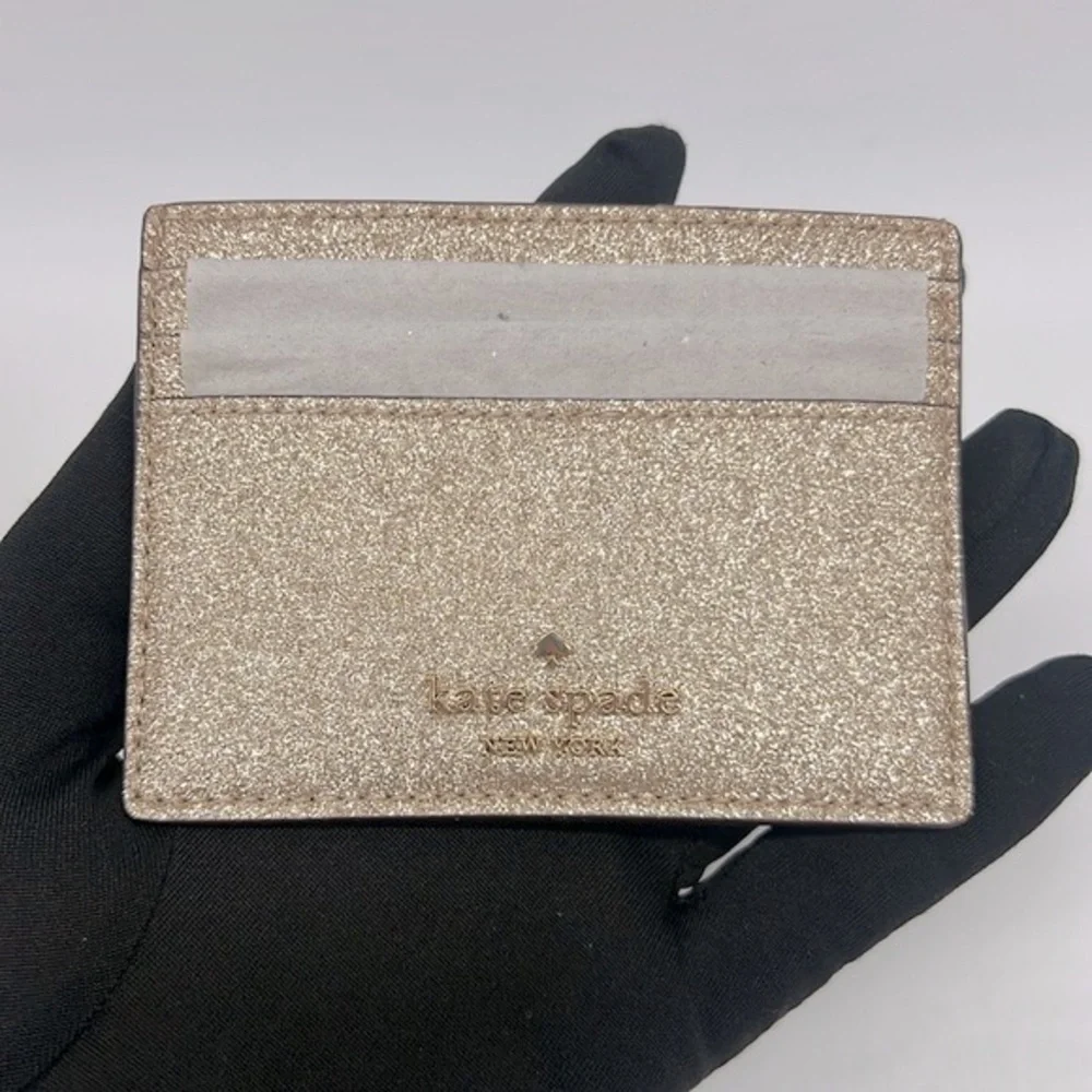 Kate Spade Glimmer Small Slim Card Gold